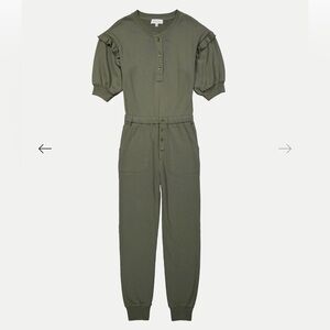 Knit Something Navy jumpsuit. Size XXS but runs large.